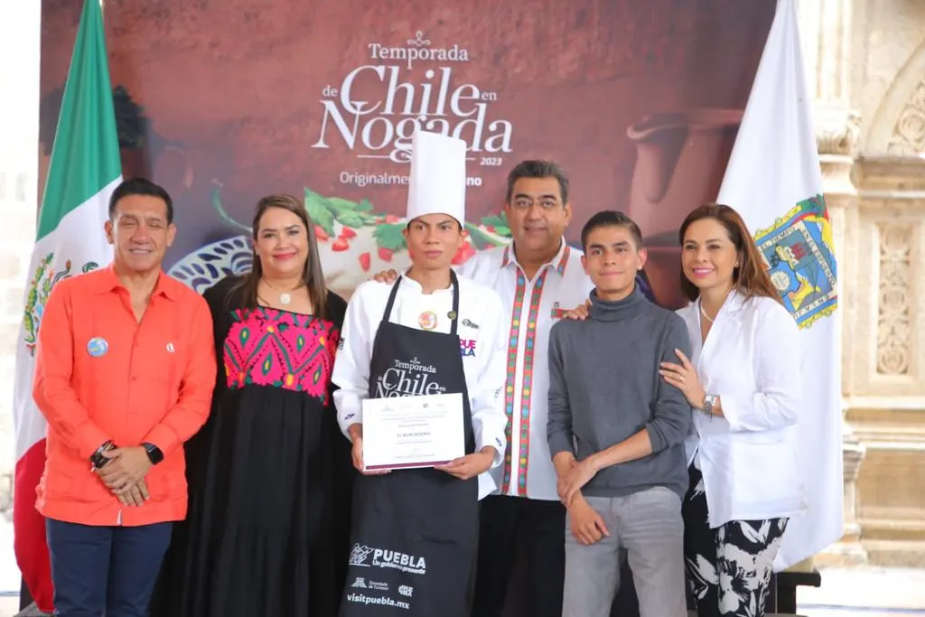 Chile en Nogada, origen y orgullo de Puebla: Sergio Salomón; inicia temporada 2023