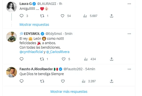 Carlos Rivera y Cynthia Rodríguez