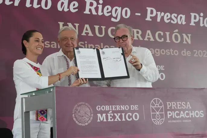 "Vamos a seguir apoyando a Sinaloa": Claudia Sheinbaum refrenda su compromiso a favor del desarrollo en el norte del país