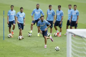 Todo listo para el América-Atlético de Madrid en el Azteca