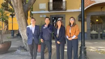 Blanca Alcalá se suma al PAN; Jorge Romero le da la bienvenida en el Centro Histórico de Puebla
