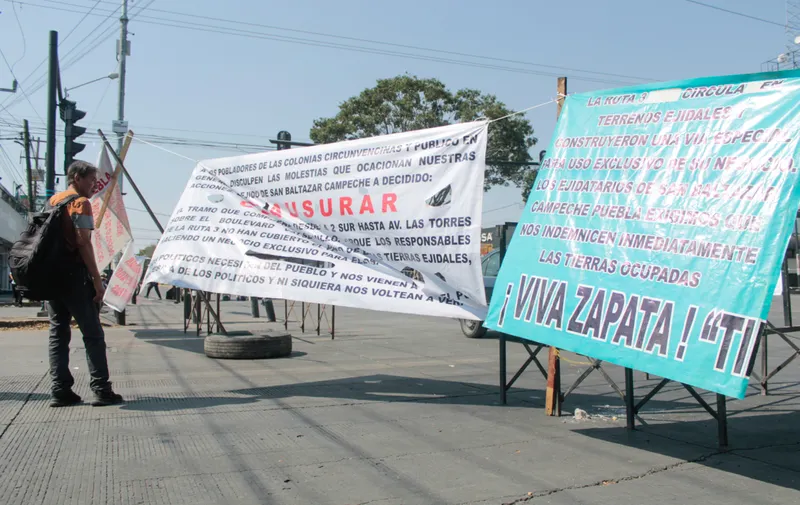 Bloqueo de ejidatarios en Valsequillo y  Las Torres supera las 24 horas; exigen pago de tierras expropiadas