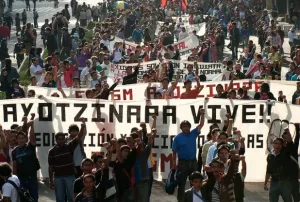 Mítines y agresiones enmarcan jornada por Ayotzinapa en el país