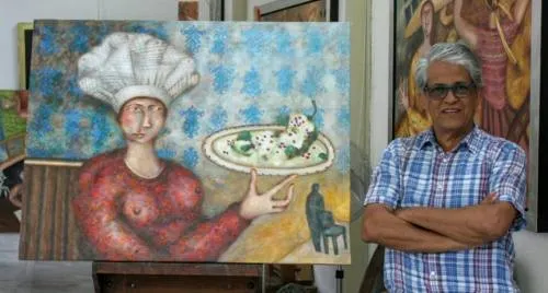 José Bayro dona su obra en beneficio de Beca a un Niño Indígena