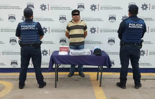 Policía municipal detuvo a hombre por robo a transeúnte