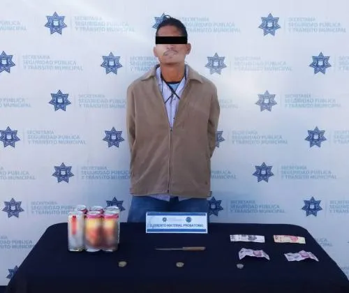En acción efectiva, Detienen Policías Municipales de Puebla a probable asaltante de tienda OXXO