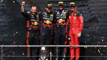 “Checo” Pérez obtiene el segundo lugar en el Gran Premio de Bélgica