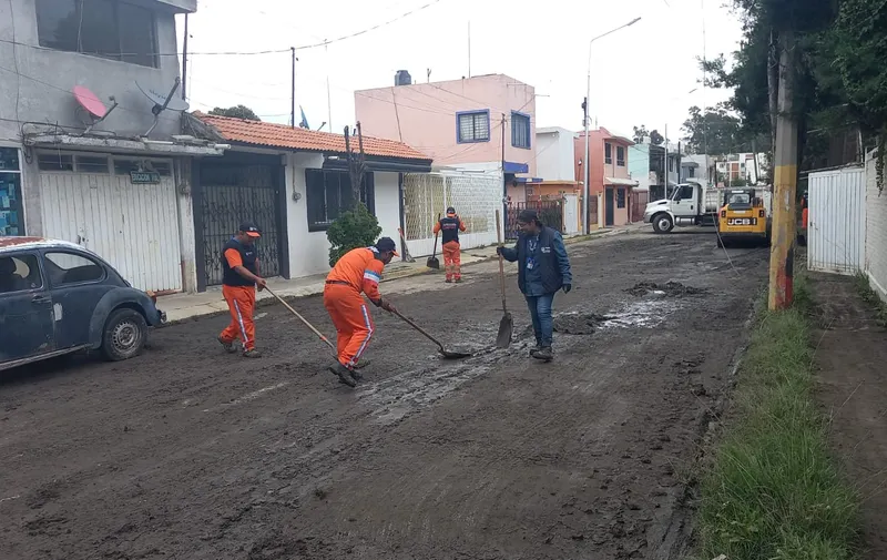 Limpieza de ciudad por lluvias