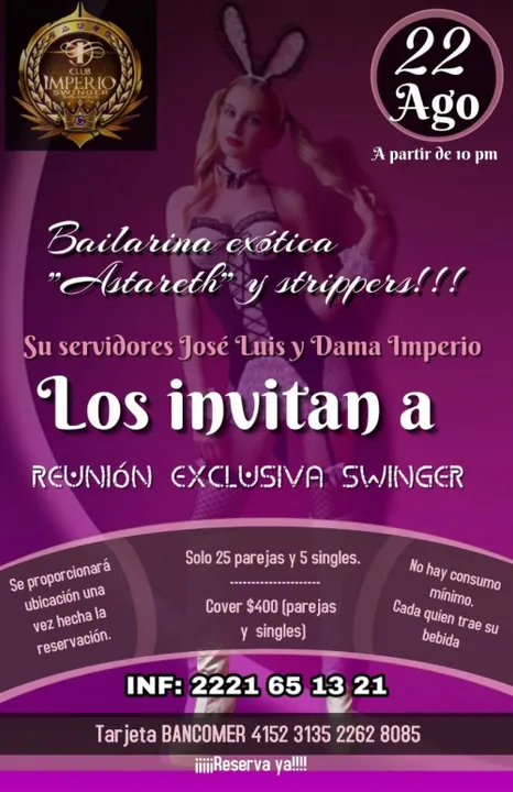 Con ubicación privada, Club Imperio Swinger desafía restricciones por pandemia