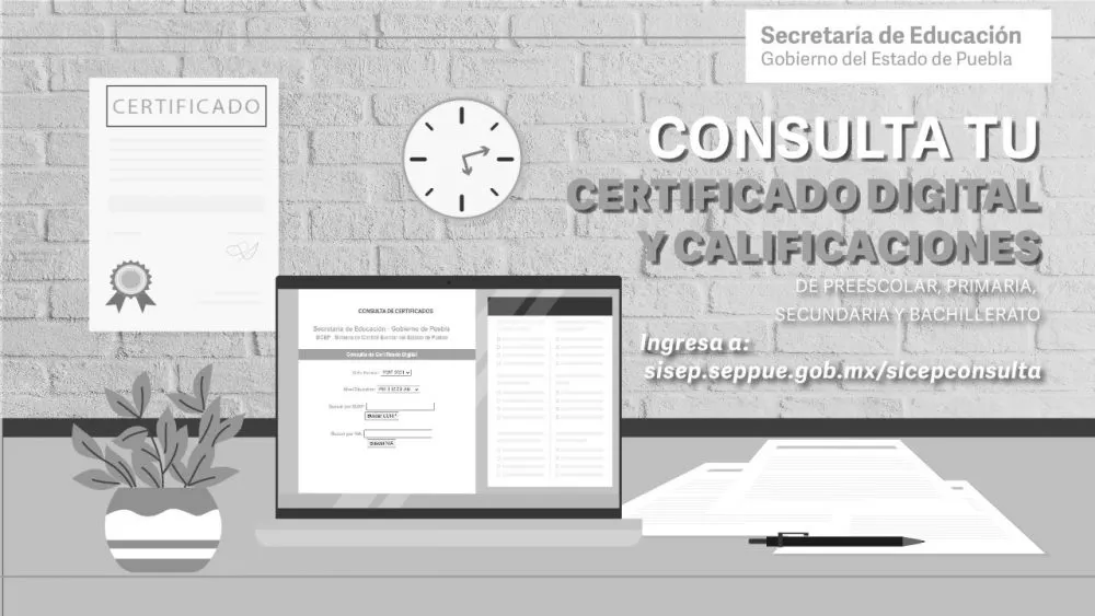 En Puebla, se podrá imprimir en línea certificados de conclusión de estudios