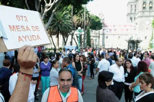 El ayuntamiento de Puebla realizó simulacro de sismo