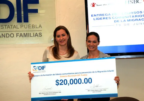 Recibe SMDIF recurso para la formación de líderes comunitarios para la prevención de la migración in