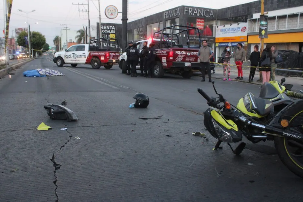 Muere motociclista en Prados Agua Azul