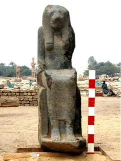 Descubren estatuas de la Diosa de la Guerra en Egipto