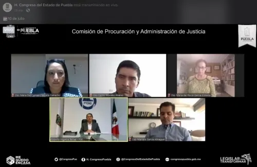 Integrantes del Congreso realizan reunión de trabajo con el titular de la FGE