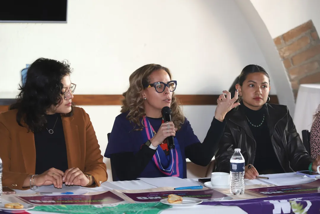 Edurne Ochoa Ledesma, presidenta de la organización feminista 33 mujeres/ Foto: Alicia Jiménez/ ES imagen.mx