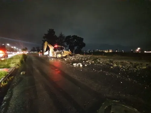 Lluvia colapsa barda de 100 metros de longitud, en Xonacatepec