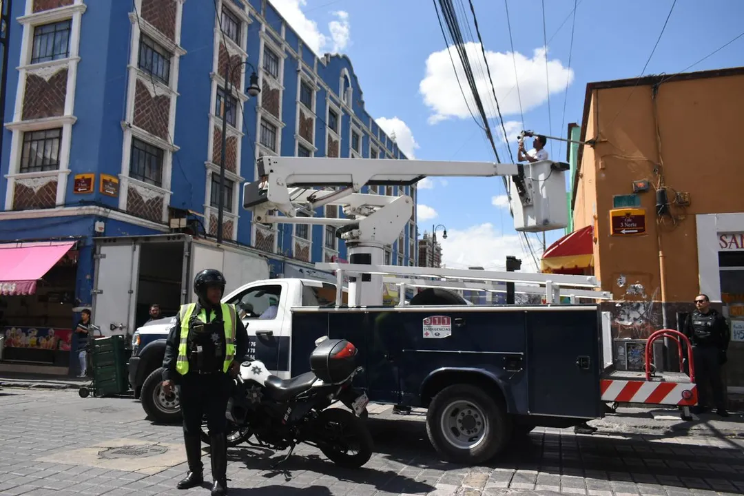 Retiro Camaras Vigilancia Centro Historico Pue