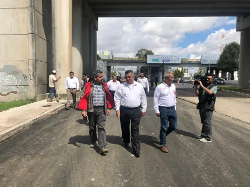 Secretaría de Infraestructura amplía horarios de obra en la lateral de Recta a Cholula