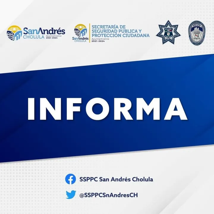 Desmiente seguridad pública de San Andrés Cholula tentativa de privación ilegal de la libertad en la delegación atlicáyotl