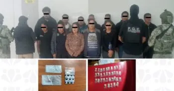 Prisión preventiva para 12 detenidos en cateo por delitos contra la salud en Texmelucan