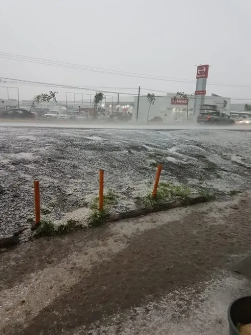 Intensa lluvia azota la zona metropolitana de Puebla