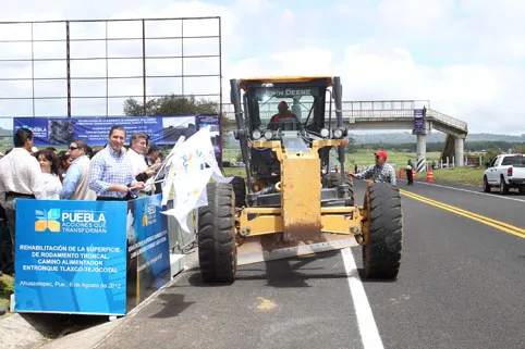 Inversión por 46 mdp en la rehabilitación de la autopista Tlaxco- El Tejocotal