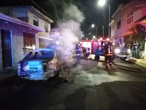 Incendian automóvil robado en Historiadores