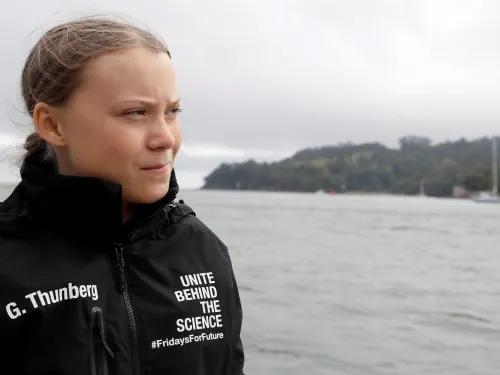 Greta concluye su travesía por el Atlántico