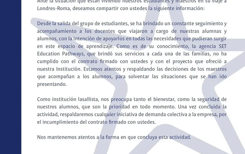 Comunicado La Salle