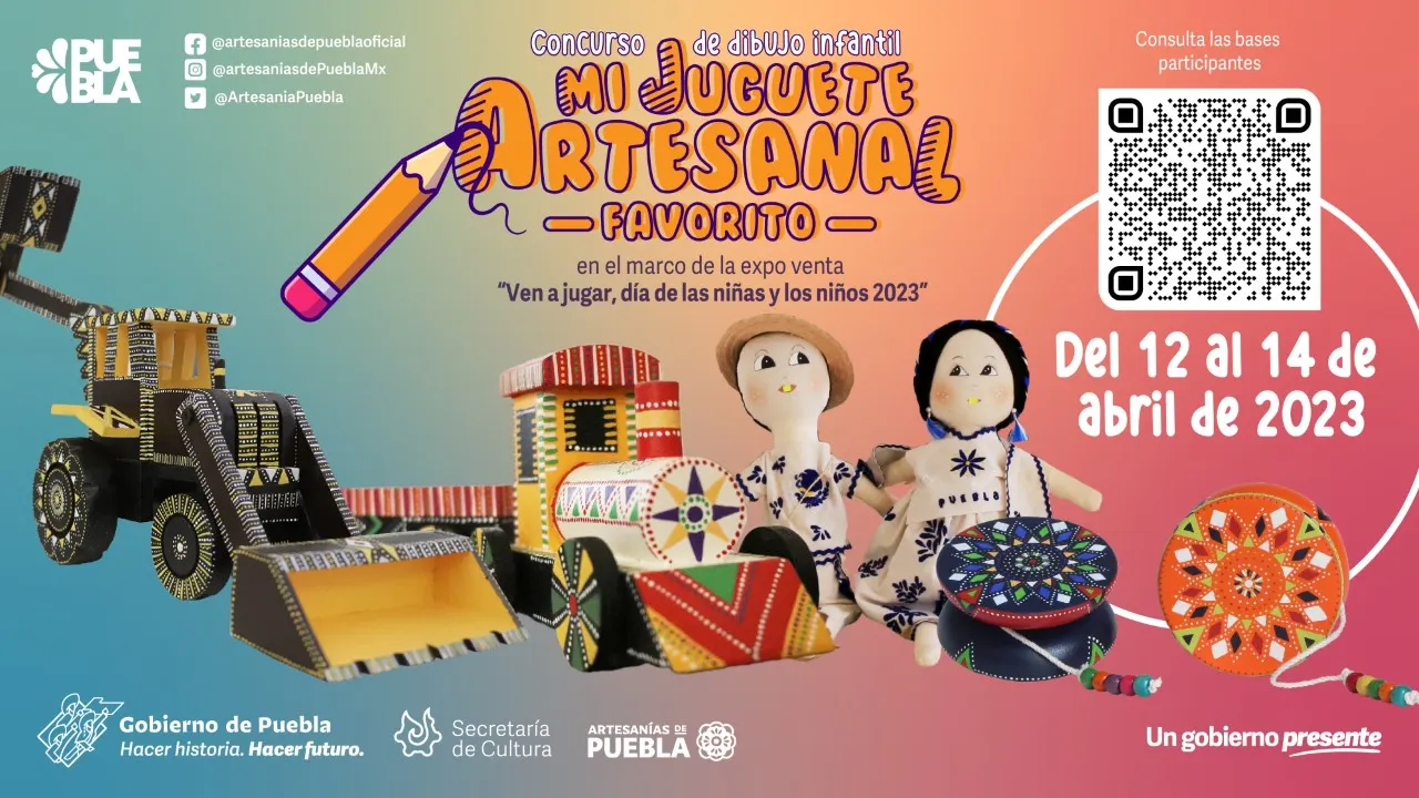 Convoca Cultura a concurso de dibujo infantil de juguetes artesanales