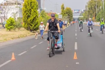 Alberga Vía Recreativa Metropolitana rodada por 112 años de Cruz Roja Mexicana
