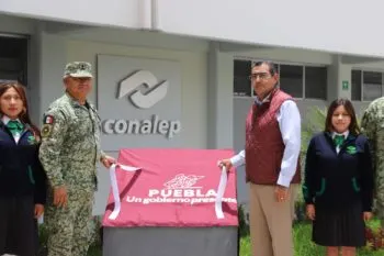 Con el nuevo plantel Conalep – Oriental; jóvenes podrán estudiar e integrarse a la Industria Militar
