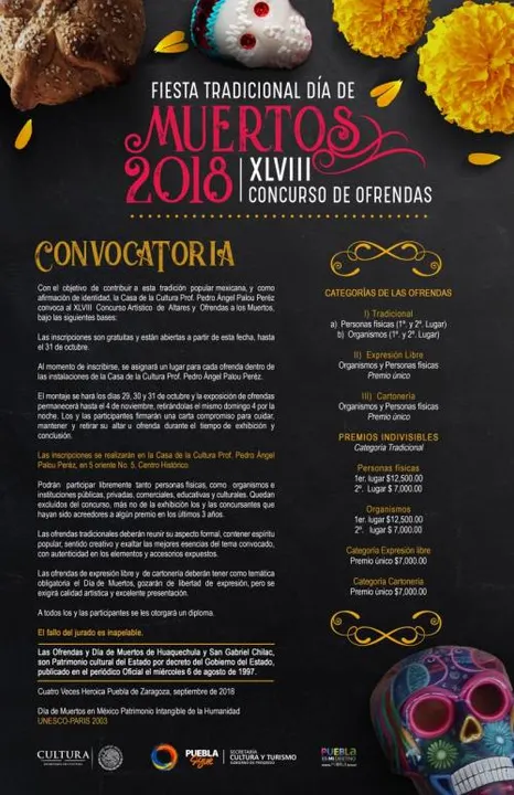 Lanza gobierno de Tony Gali convocatoria para el 48° concurso de ofrendas 2018