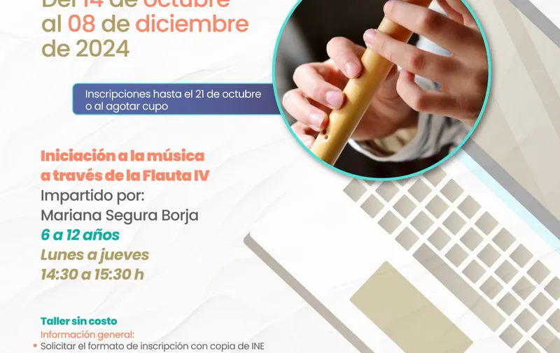 Para fomentar el desarrollo artístico de los poblanos, la Secretaría de Cultura emitió talleres virtuales y presenciales de música, teatro, danza, artes plásticas, visuales y escénicas, mismos que serán desarrollados en los talleres de iniciación artística “Pedro Ángel Palou” y el centro cultural “San Roque”.