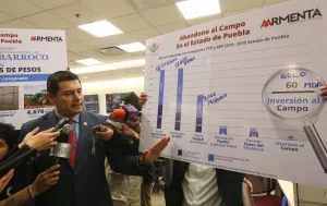 Armenta Mier acusa presiones para aprobar presupuesto para Puebla