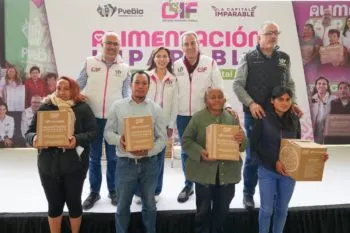 Refuerzan MariElise Budib y Pepe Chedraui entrega de apoyos alimentarios en la capital