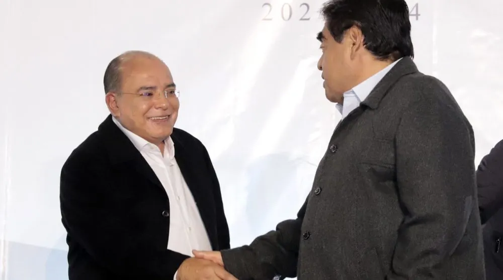 Miguel Barbosa y José Luis Márquez Martínez
