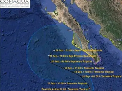 “Norma” amenaza con mar picado y altas olas en Baja California