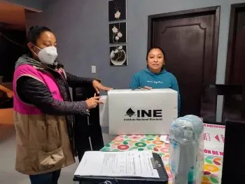 Inicia INE Puebla entrega de paquetes electorales para revocación de mandato