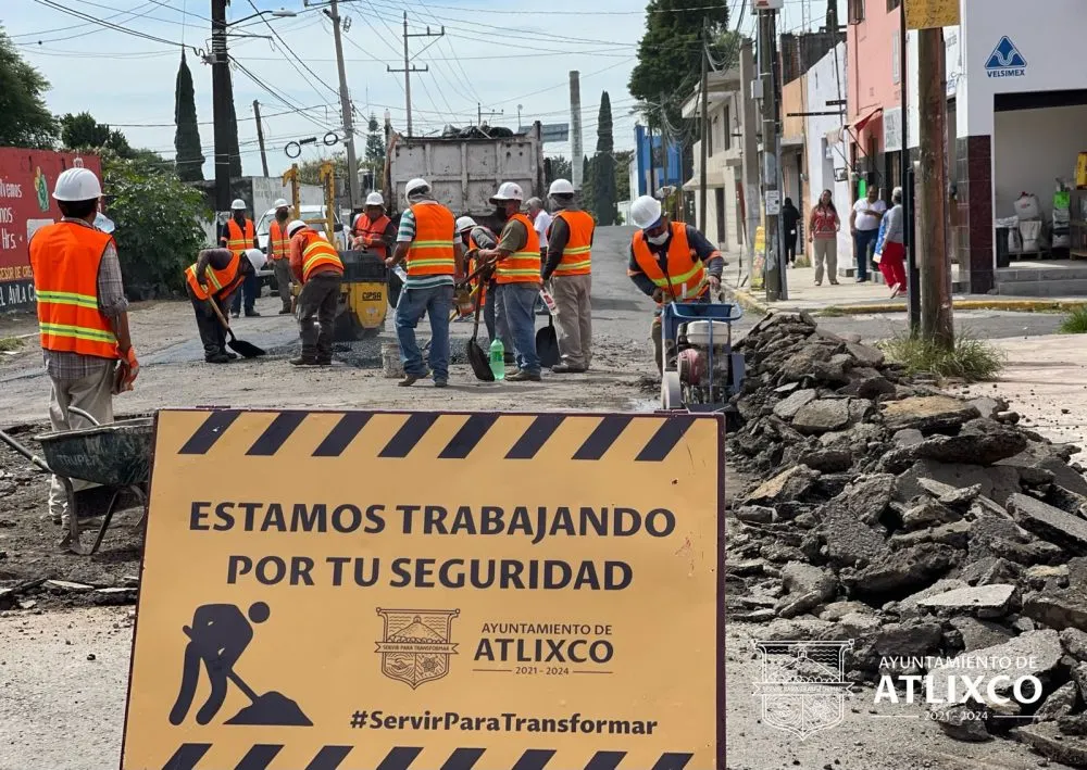 Arranca programa de dignificación de calles en Atlixco