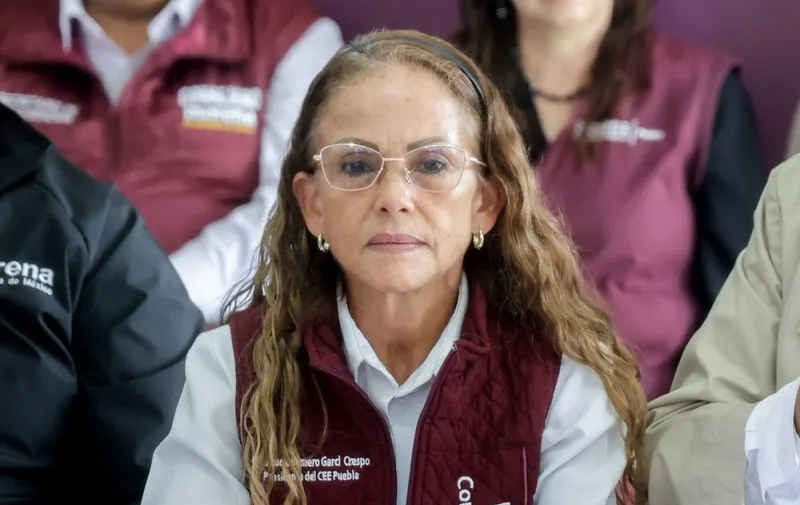 Olga Lucía Romero Garci-Crespo, dirigente estatal de Morena en Puebla. Foto: Anel Esgua / EsImagen