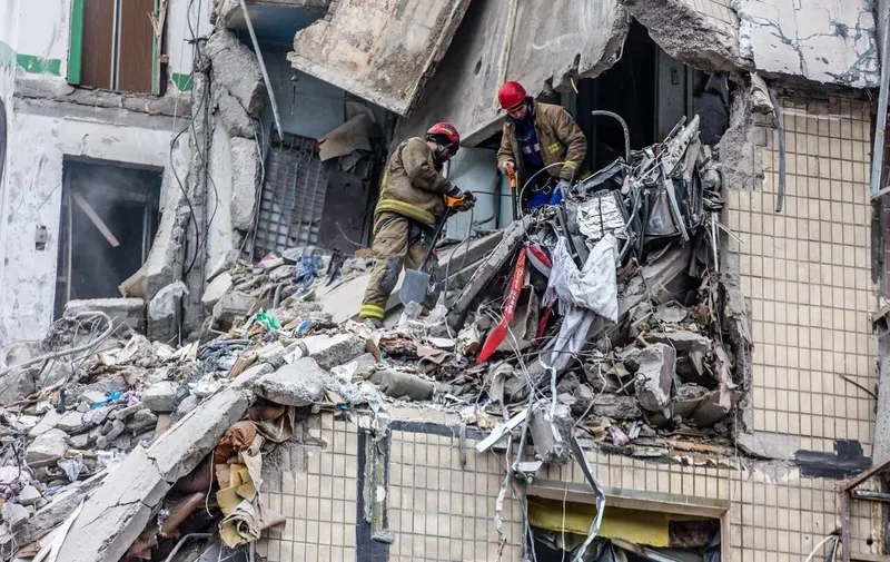 Bombardeo en Ucrania