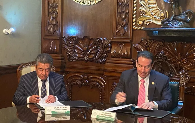 La Escuela Libre de Derecho de Puebla y Fuerza Migrante firmaron convenio de colaboración
