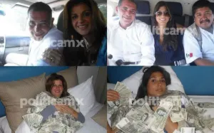 Acompañantes de Gabino Cué presumen billetiza
