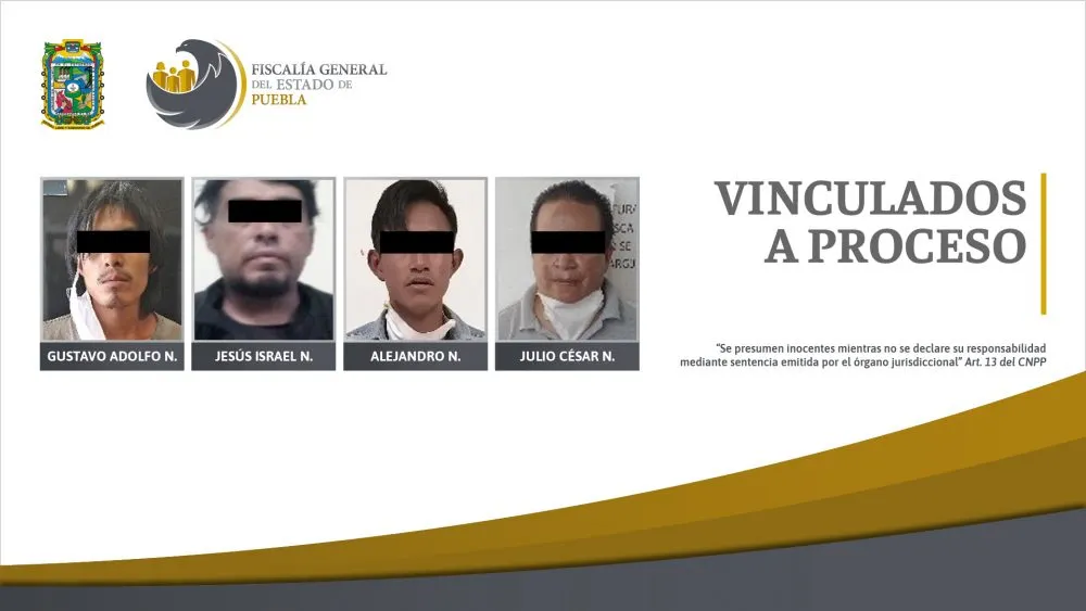 FGE logró vinculación a proceso de cuatro hombres por robos en la capital