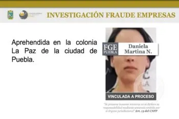 Cae Daniela Martina N. presunta autora de fraude de AE Capital en Puebla