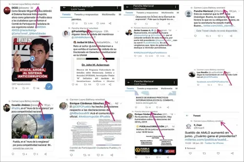 Integrantes del Sistema Anticorrupción exhiben en redes sociales su odio a la 4T y su apego al PAN