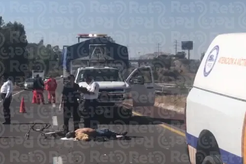 Mercedes atropella y mata a ciclista en la Vía Atlixcáyotl