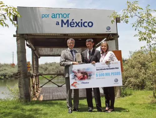 Volkswagen de México entrega estímulo a proyecto conservacionista en Puebla